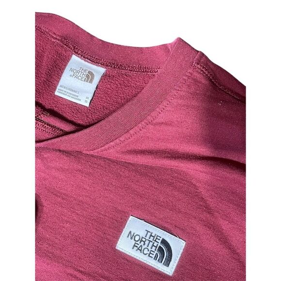 The North Face Unisex Crew Neck Sweatshirt Burgundy Size XL Long Sleeve - Picture 2 of 3